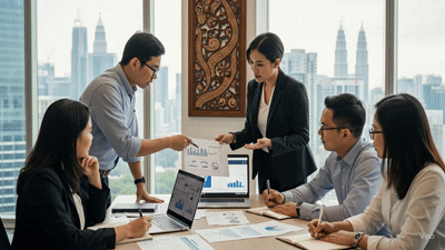 Accounting professionals meeting